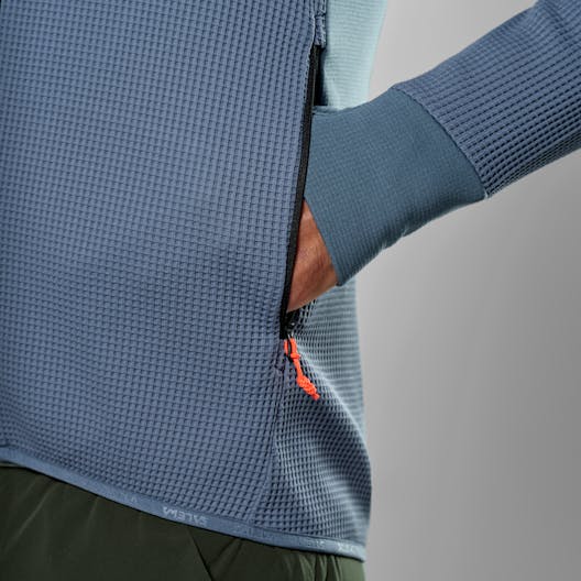 Puez Waffle Hybrid Polarlite Felpa con Cerniera Uomo tech_detail image