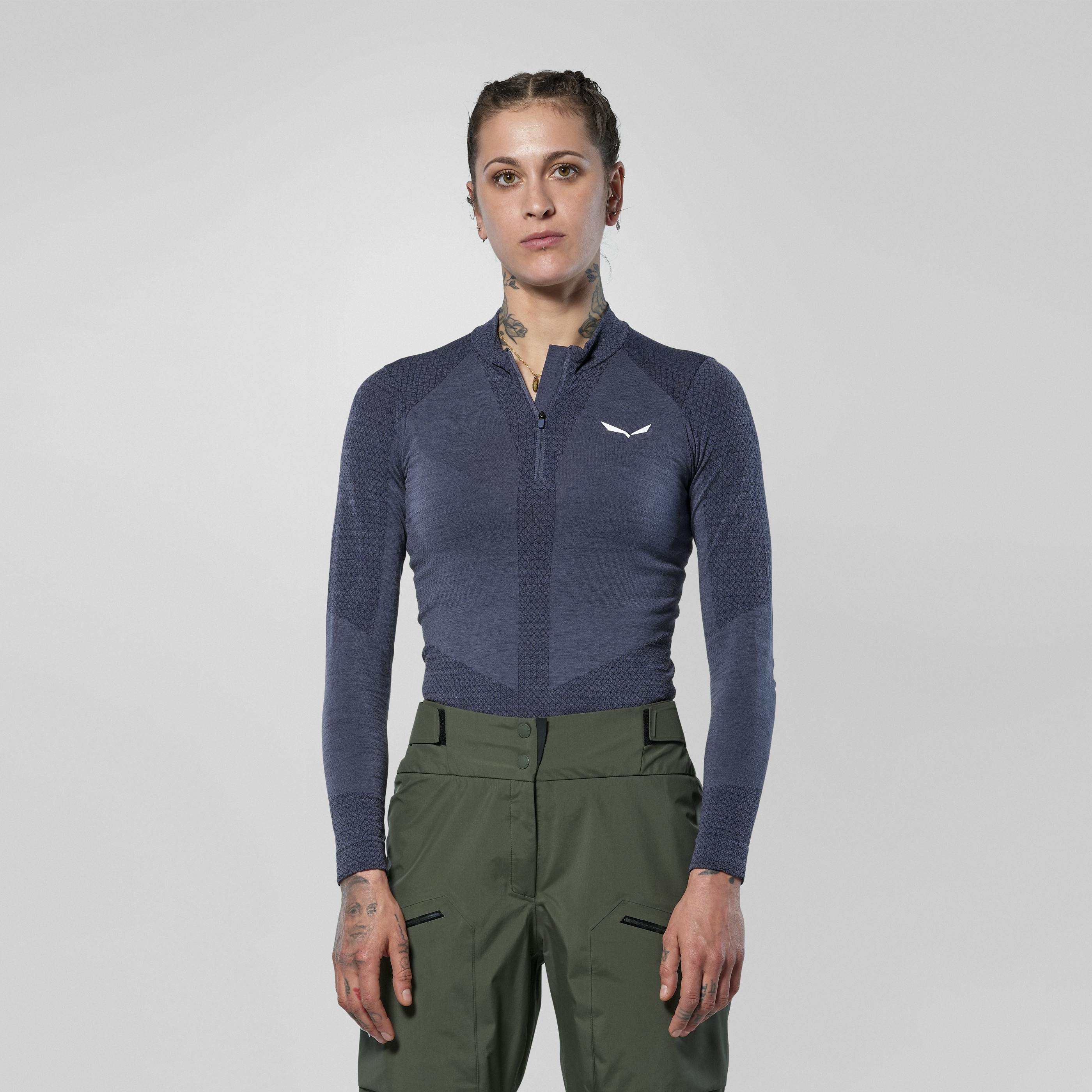 Zebru Responsive Half-Zip Damen T-Shirt hover image