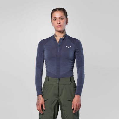 Zebru Responsive Half-Zip Damen T-Shirt hover image