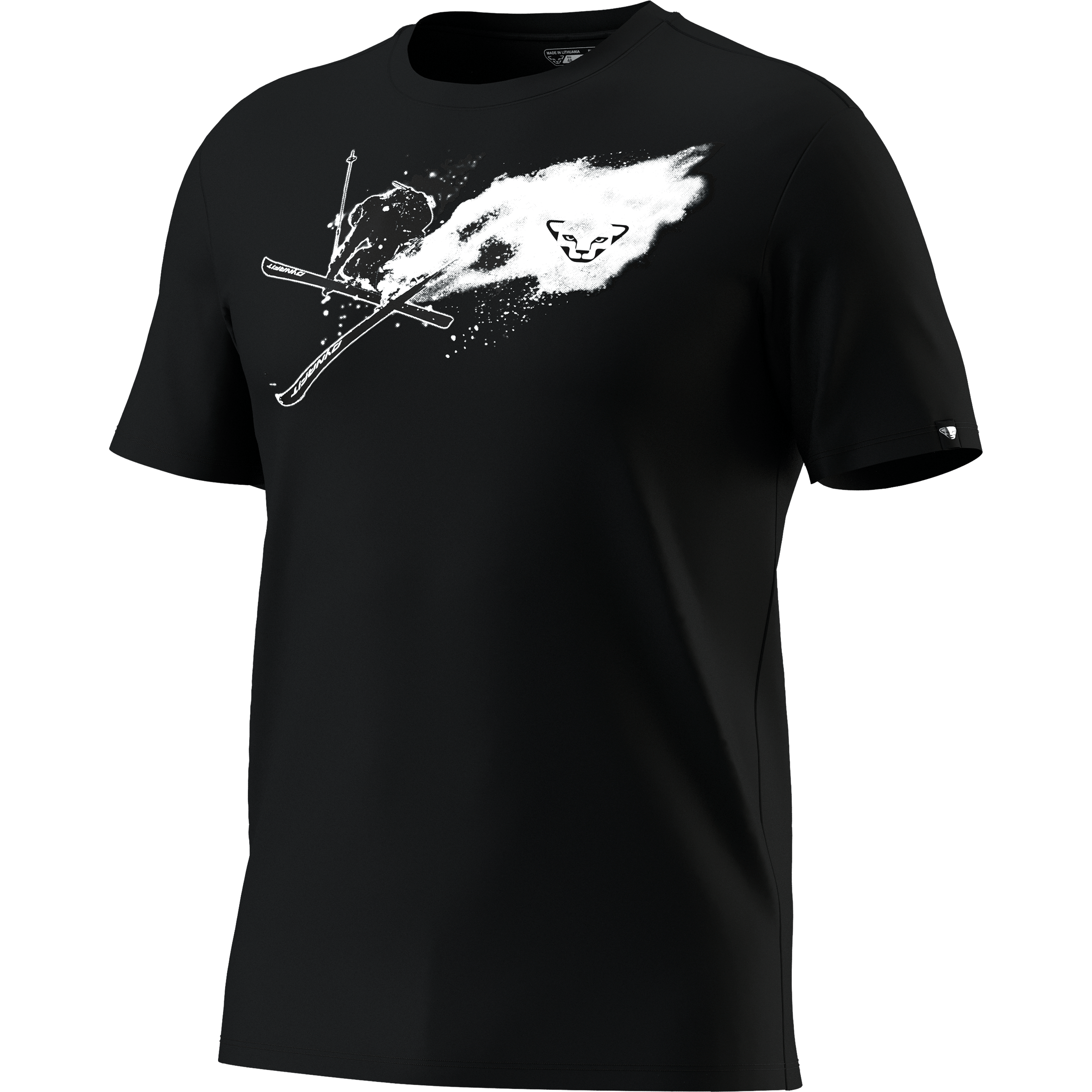 T-shirt grafica in cotone uomo still image