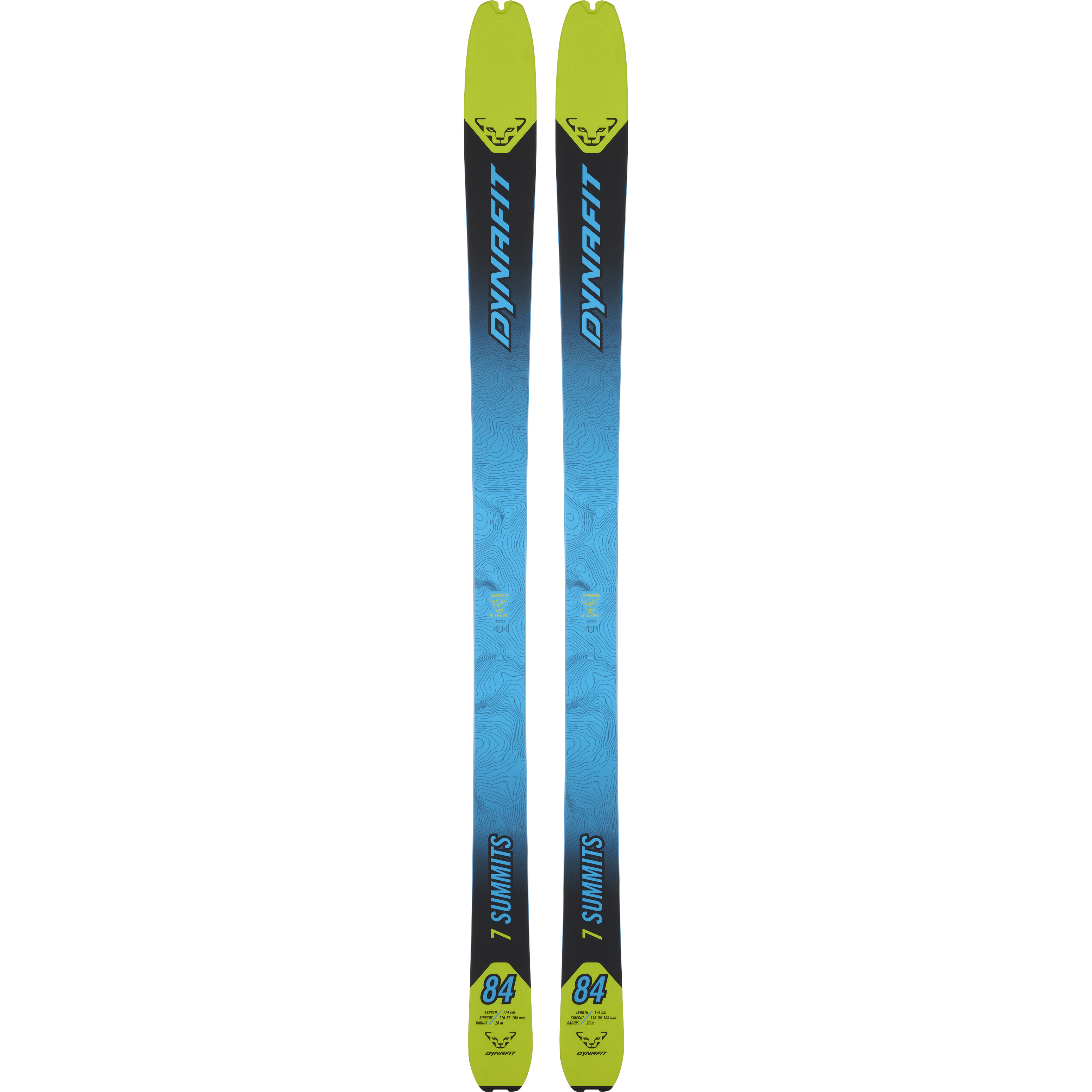 ディナフィット DYNAFIT SEVEN SUMMITS セブンサミッツ 163cm センター 78ｍｍ バックカントリー スキー 重量実測：1220g（1本あたり) Seven Summits Touring Ski Men | Dynafit® International