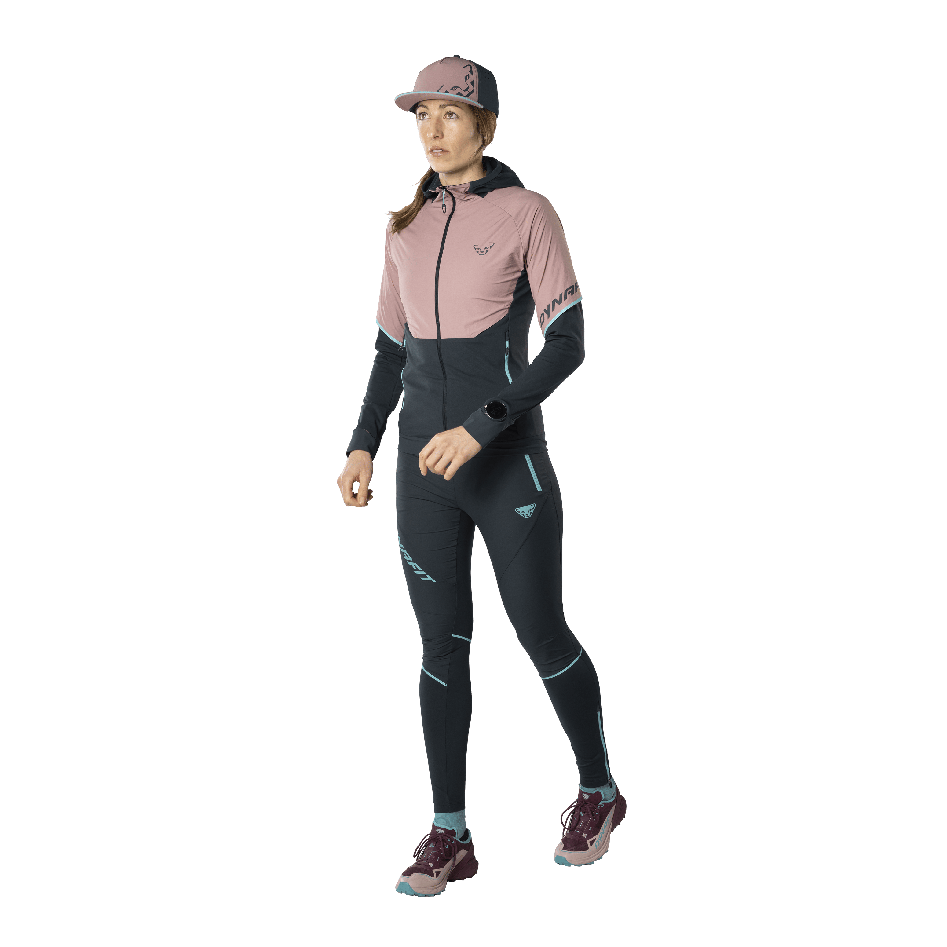 Alpine Hybrid Jacke Damen on_body image