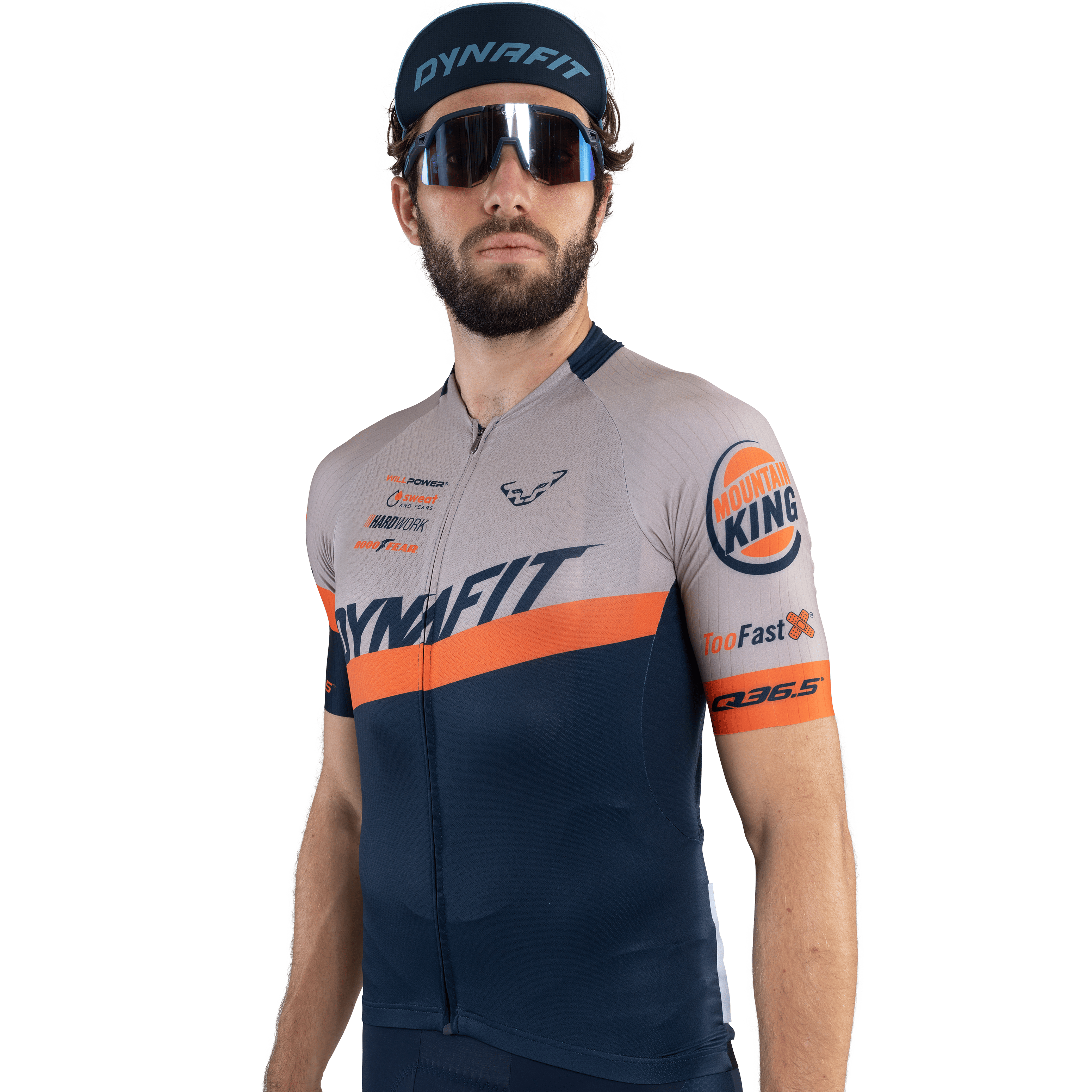 Squad Full Zip Short Sleeve Tee Men on_body image