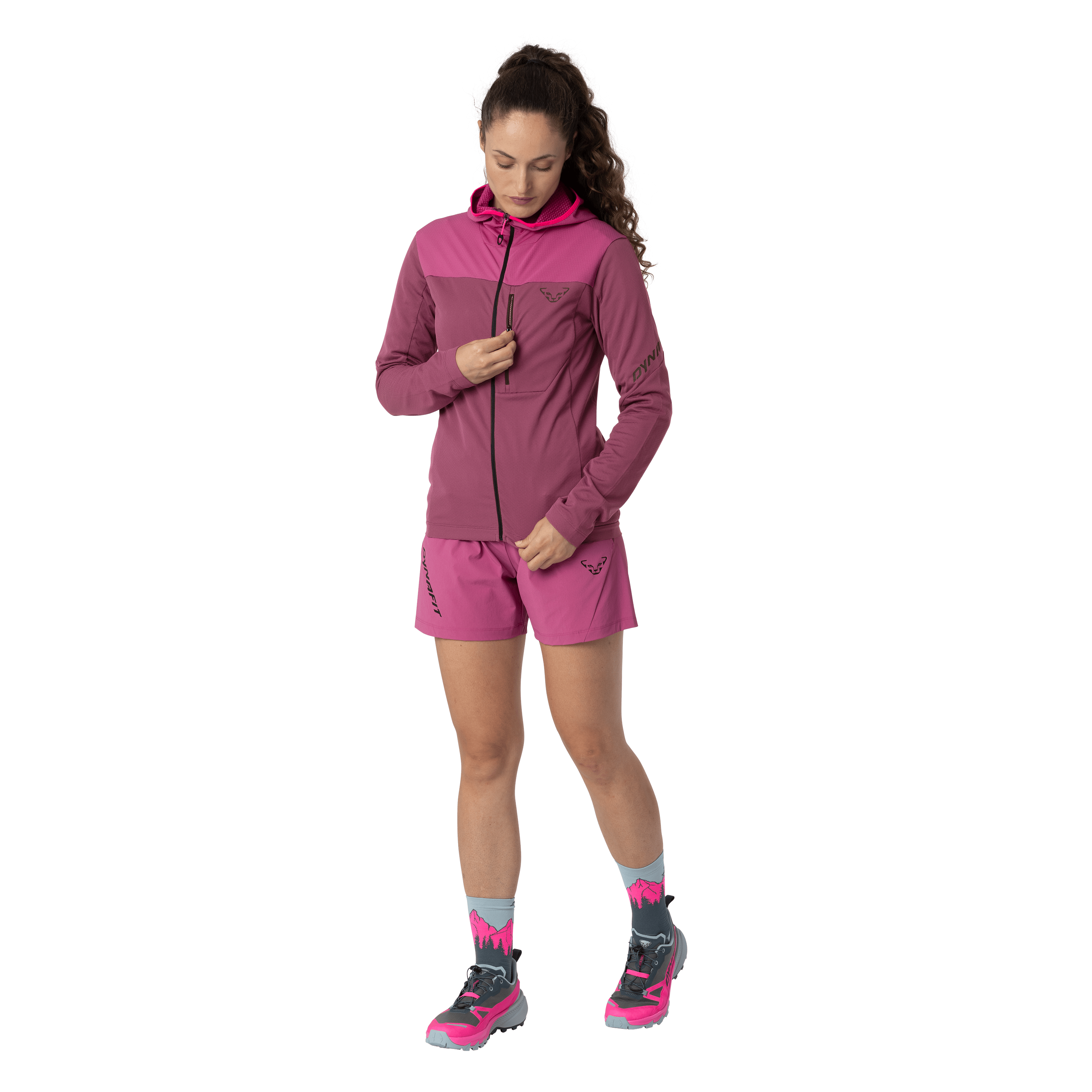 Traverse Thermal Hooded Jacket Women on_body image