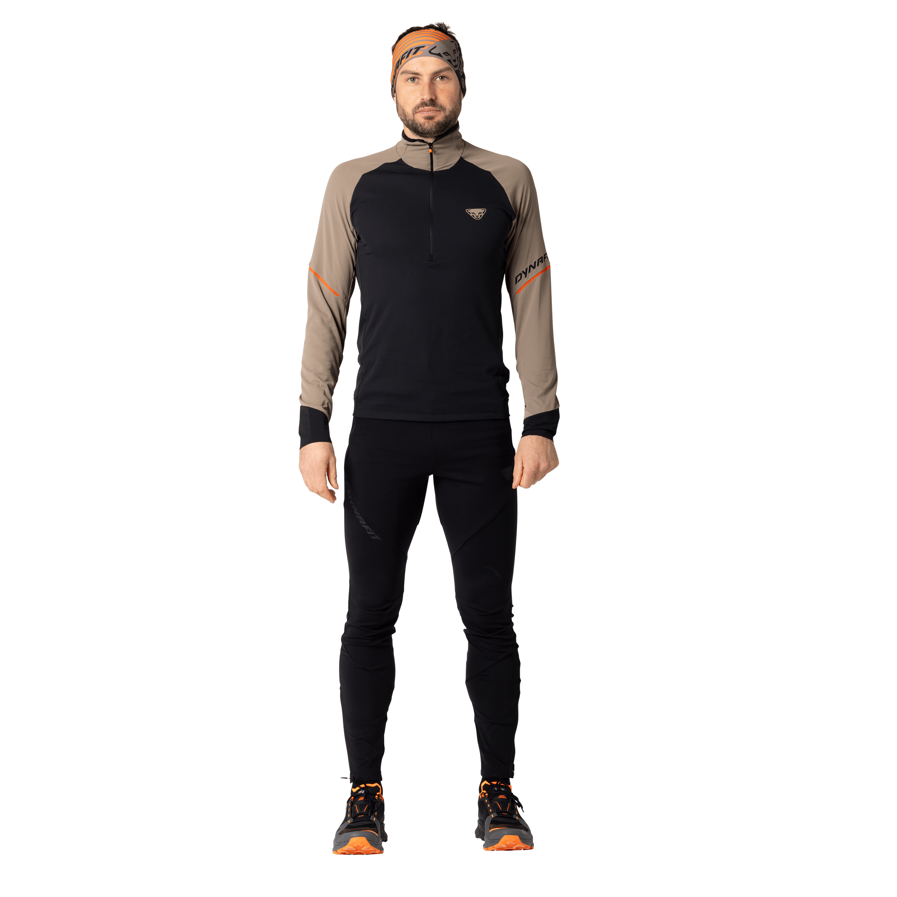 Alpine Langarmshirt 1/2 Zip Herren on_body image