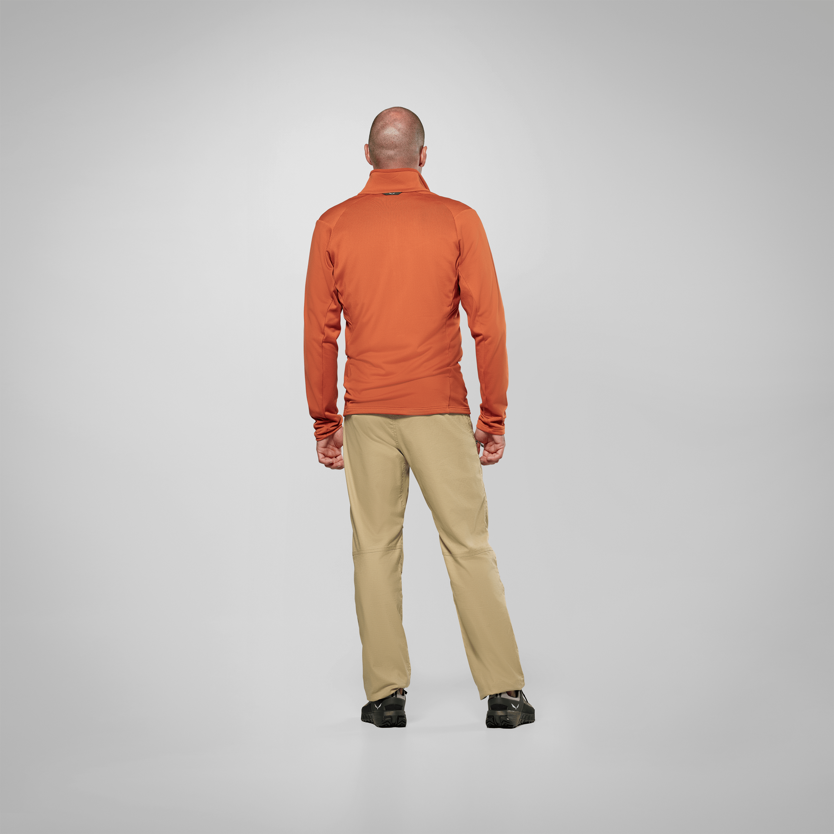 Puez Cammino Polarlite Chaqueta Media Cremallera Hombre on_body image