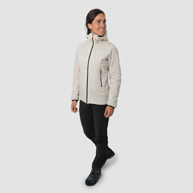 Ortles Tirolwool Responsive Stretch Giacca con Cappuccio Donna on_body image