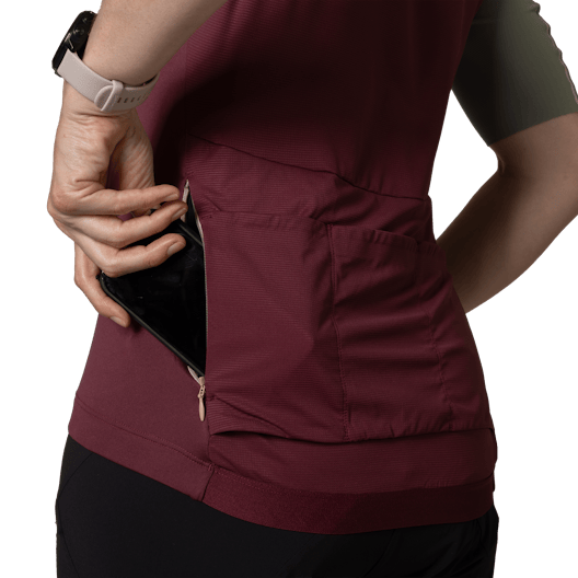 Ride Light Short Sleeve 1/2 Zip Jersey Women tech_detail image