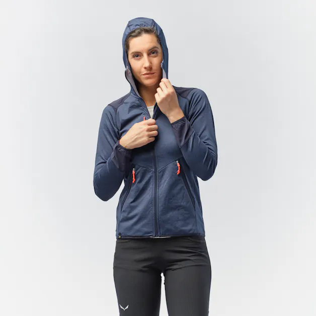 Agner Hybrid Polarlite Durastretch Sudadera con Capucha Mujer tech_detail image