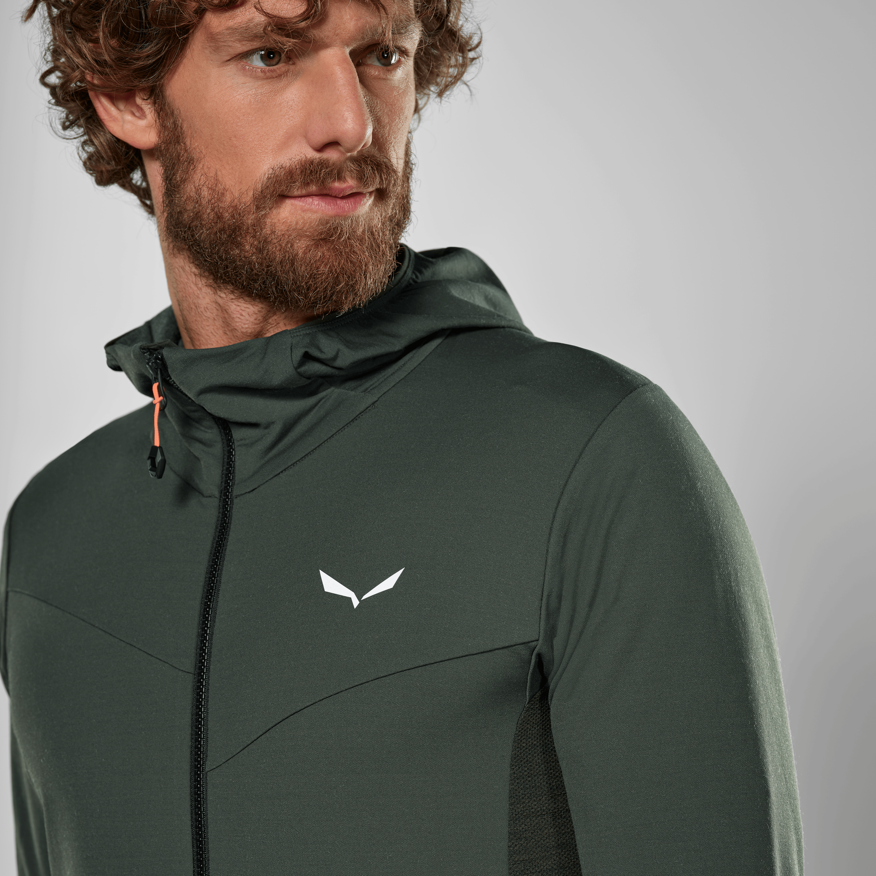 Puez Merino Durastretch Hooded Jacket Men tech_detail image