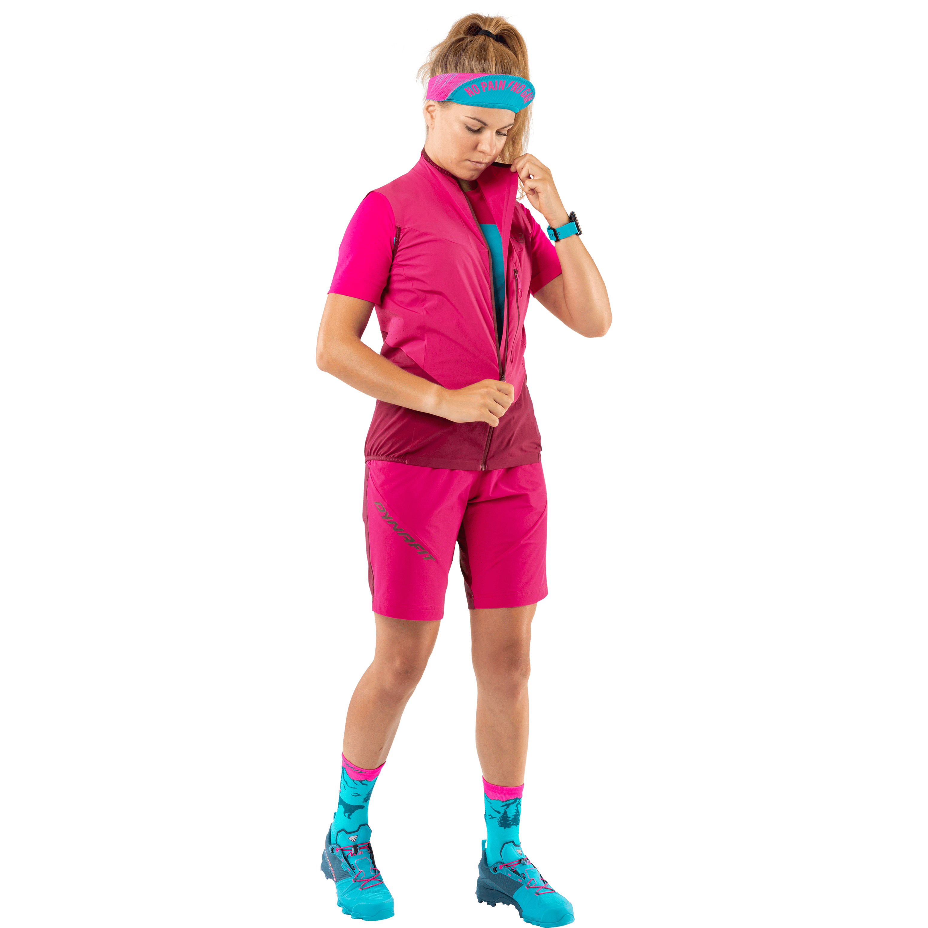 Pantaloncini Traverse Dynastretch donna on_body image