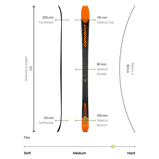 Blacklight 80 Touring Ski Unisex action_shot image