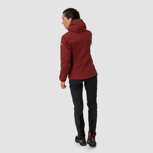 Ortles Tirolwool Responsive Stretch Giacca con Cappuccio Donna on_body image