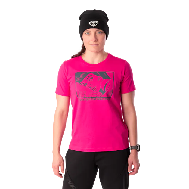 T-shirt grafica in cotone donna hover image