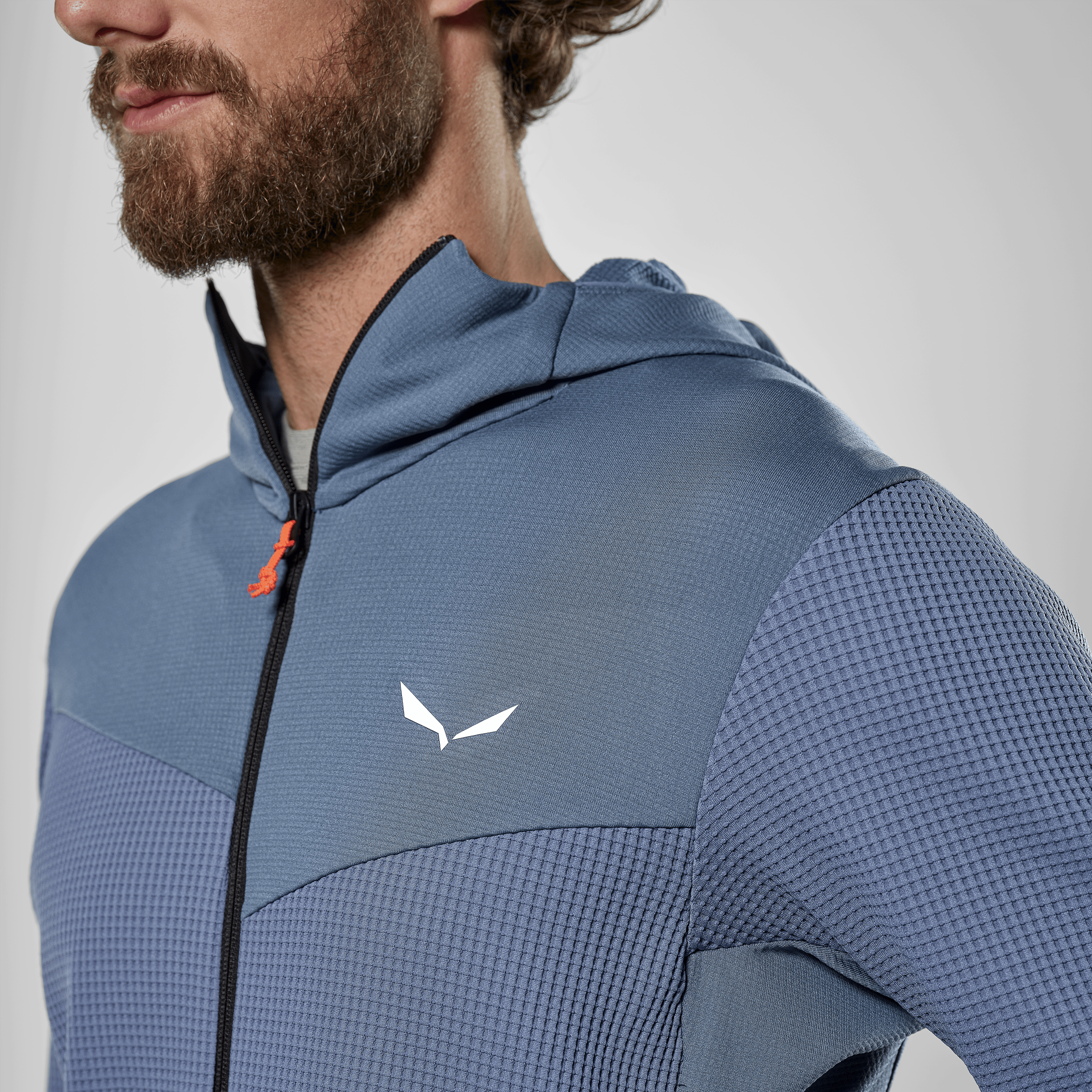 Puez Waffle Hybrid Polarlite Felpa con Cerniera Uomo tech_detail image