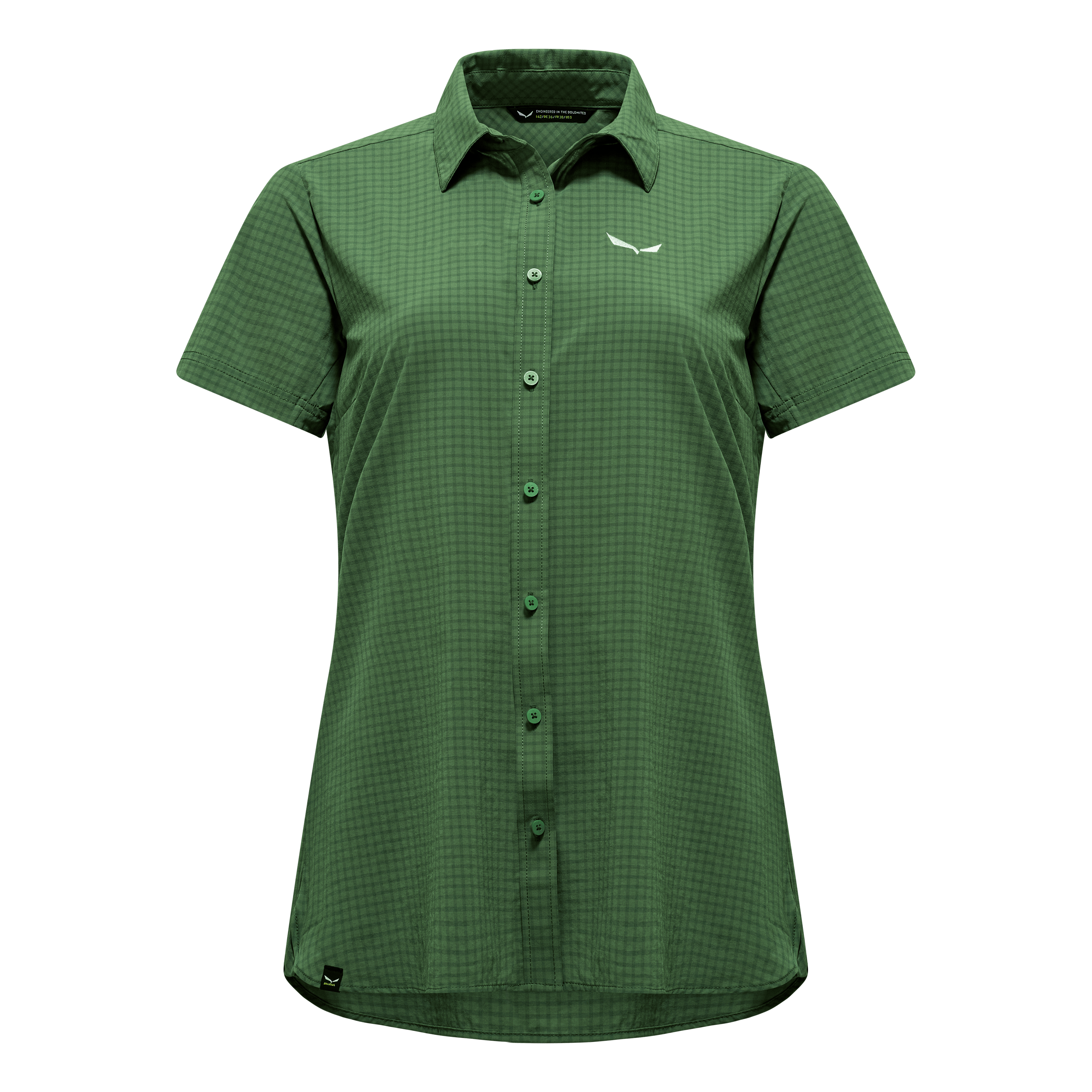 Puez Minicheck Dry'ton Kurzarm Damen T-Shirt still image