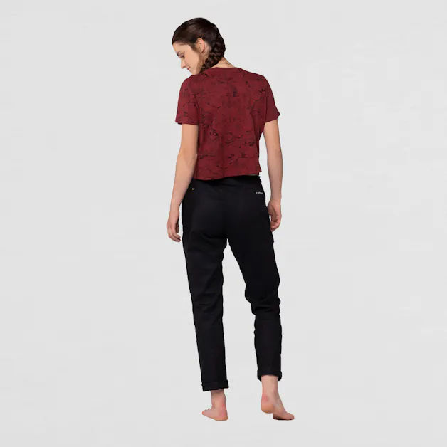 Lavaredo Hemp Maglietta Cropped Donna on_body image