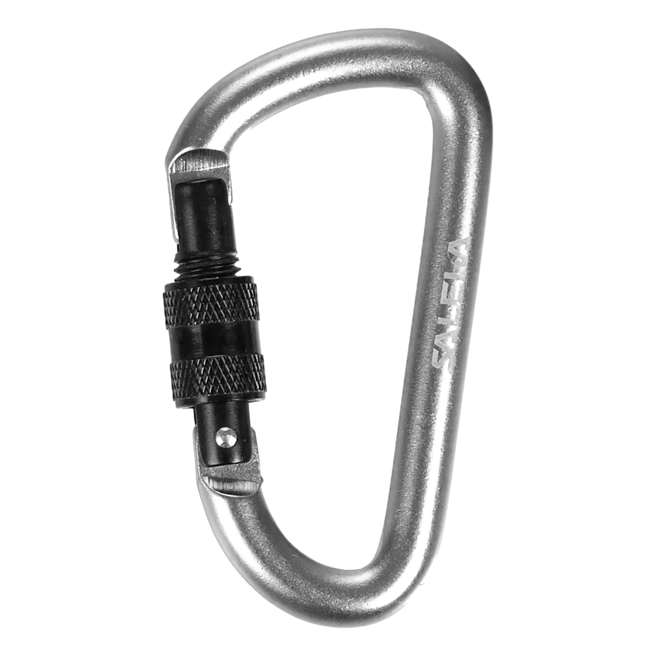 D-Shape carabiner with screw