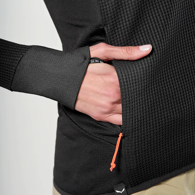 Puez Waffle Hybrid Polarlite Jacke Damen tech_detail image