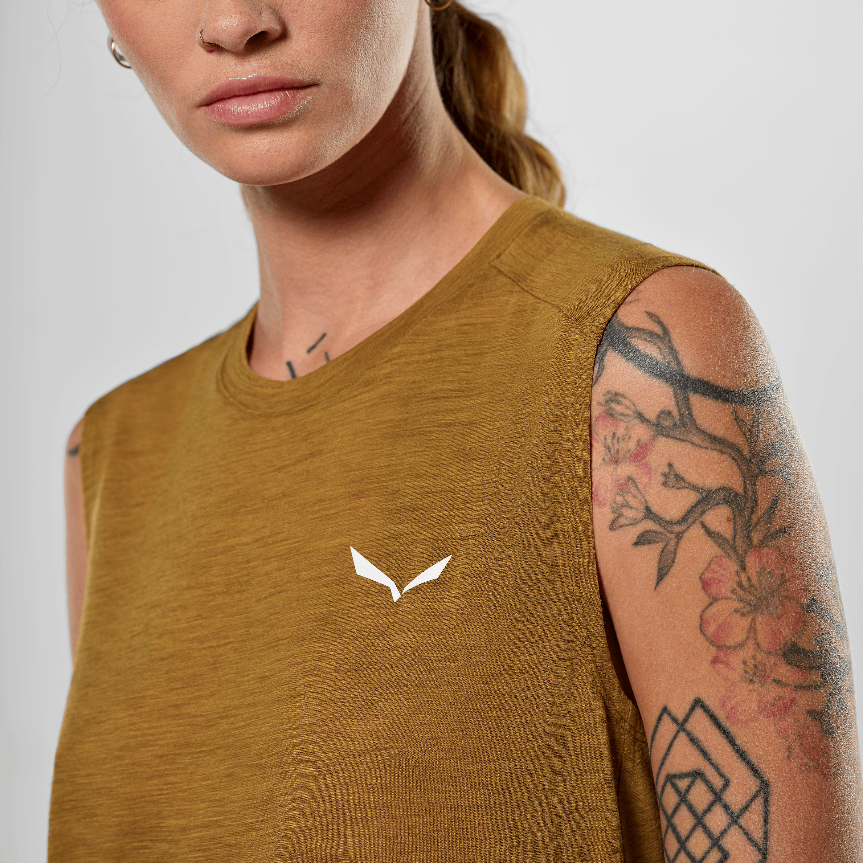 Eagle Minilogo Merino Débardeur Femme tech_detail image