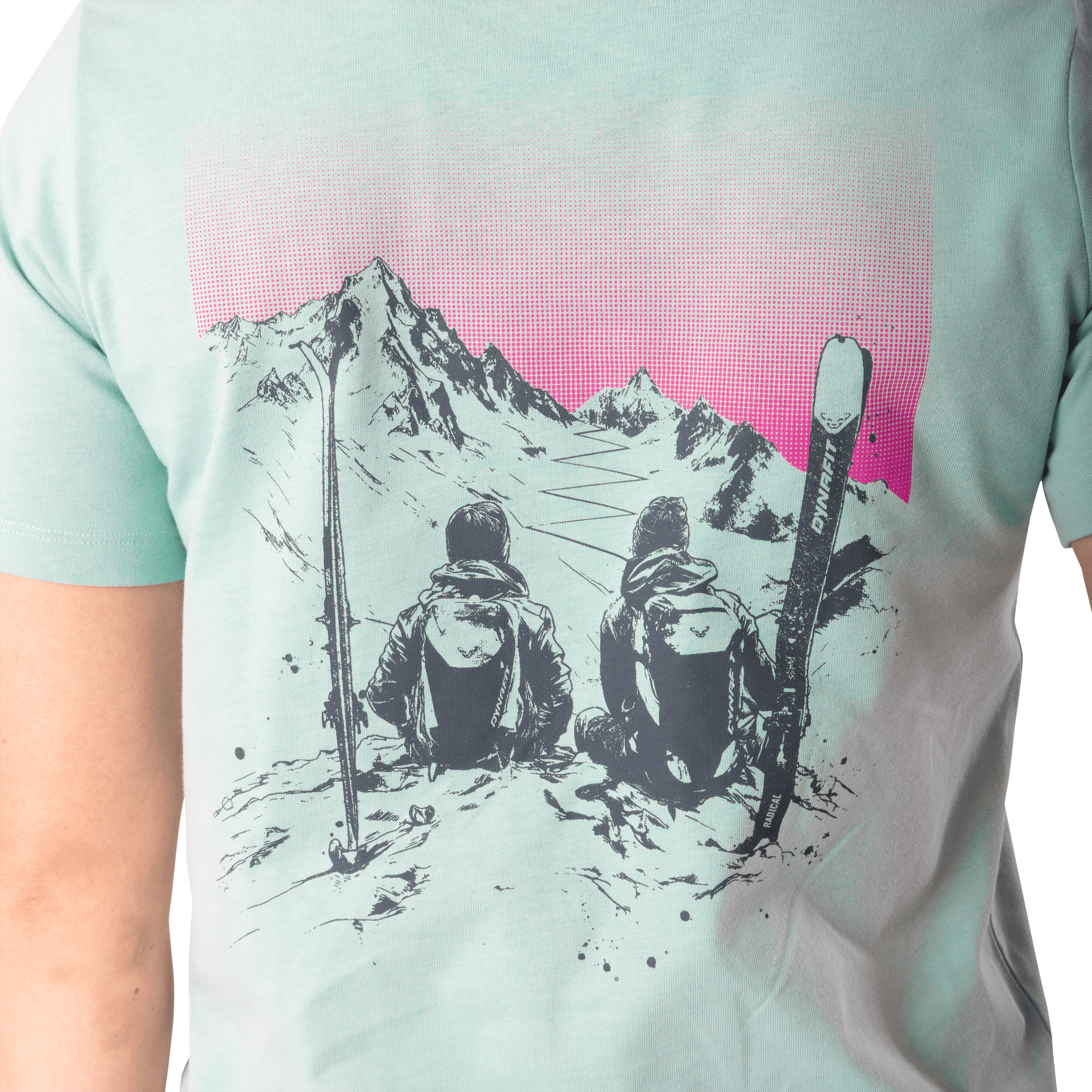 T-shirt in cotone con grafica sul retro donna tech_detail image