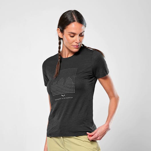 Eagle Dotted Mountain Trainer Merino Camiseta Mujer hover image