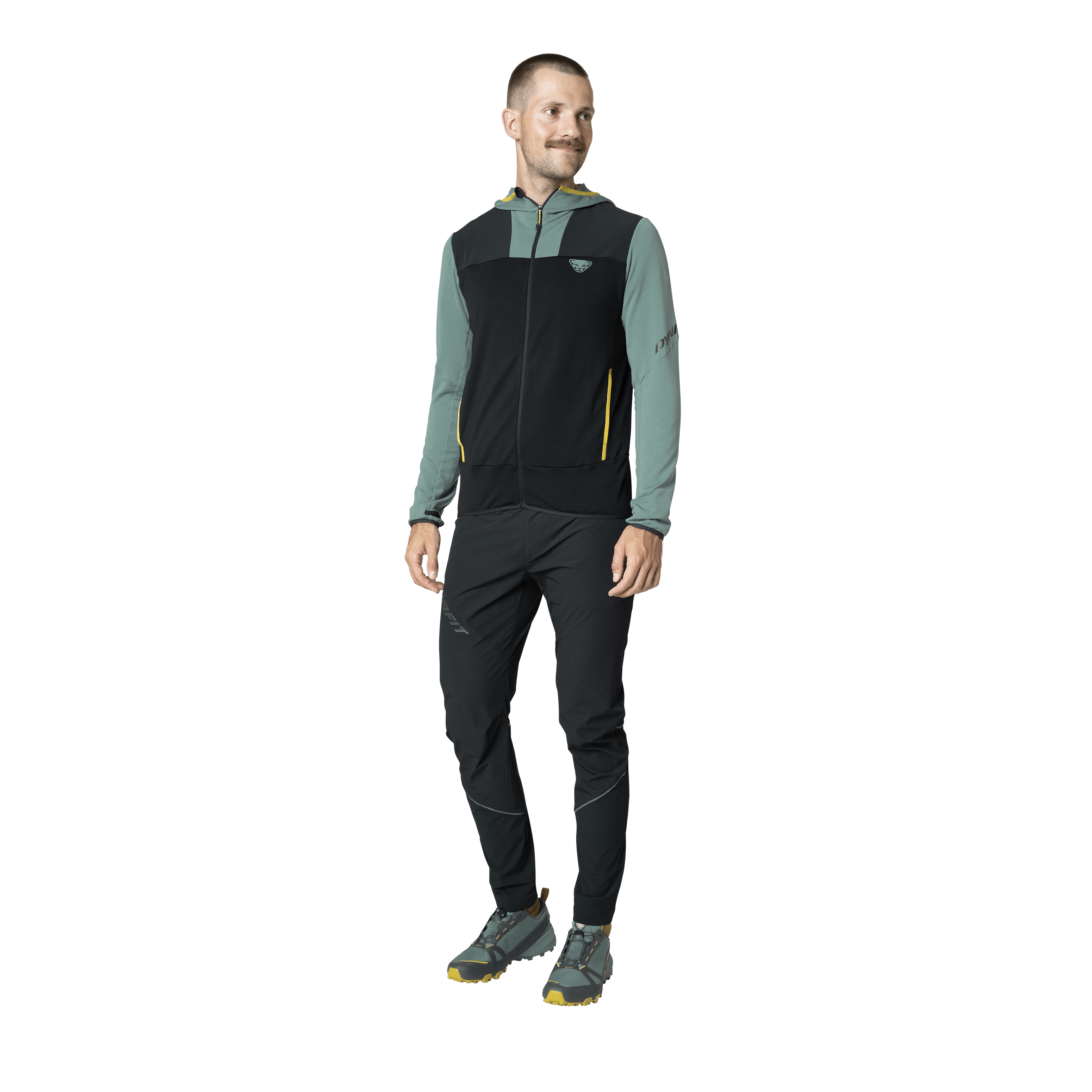 Veste à capuche Traverse Polartec hommes on_body image