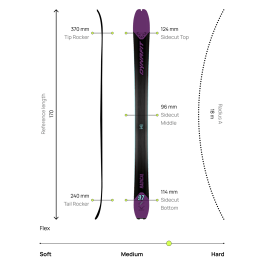 Ski de randonnée Radical 97 femmes action_shot image