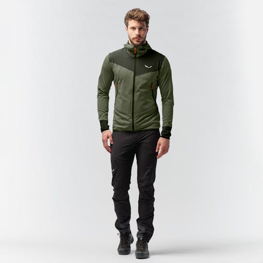 Agner Hybrid Polarlite Durastretch Herren Kapuzenjacke on_body image