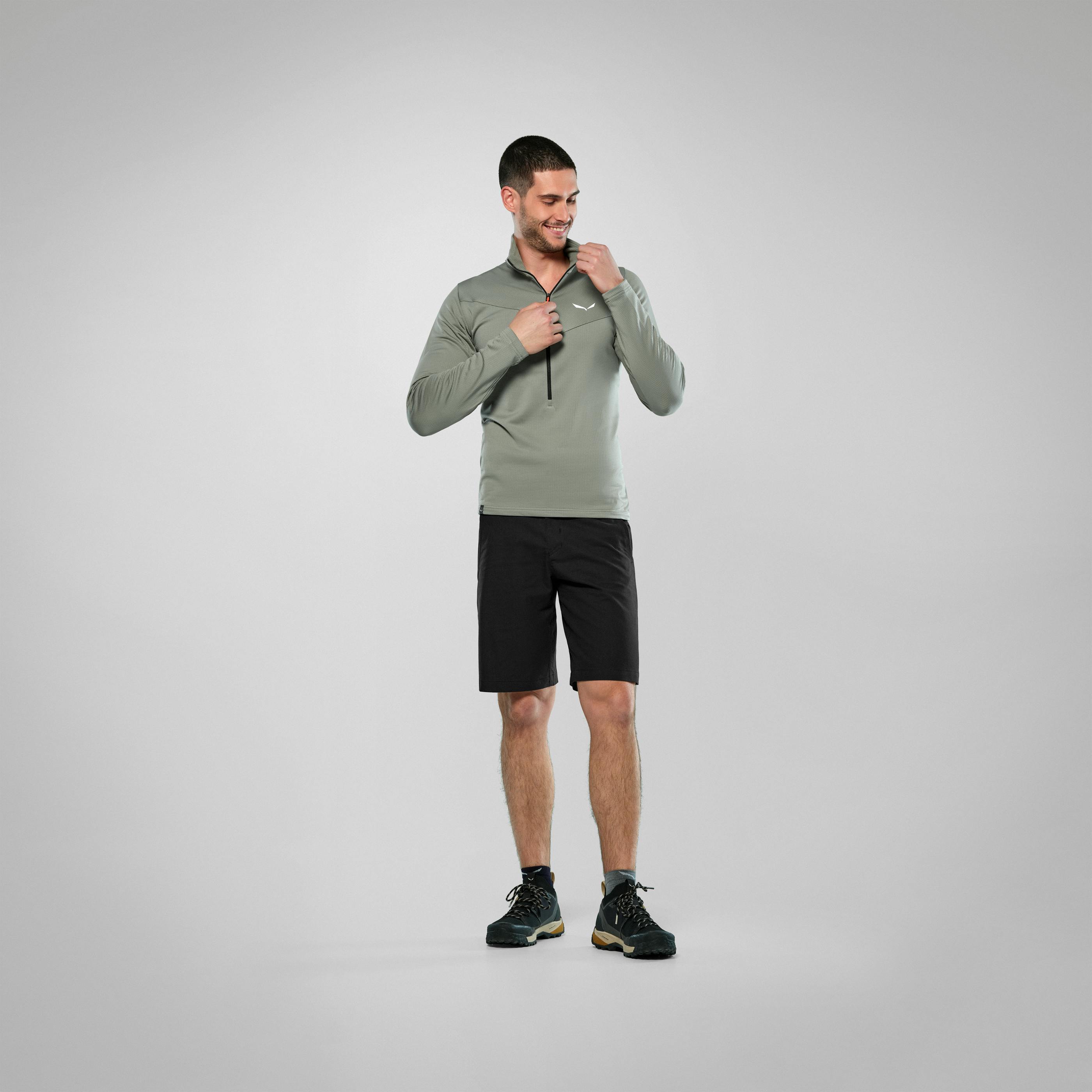 Puez Cammino Polarlite Chaqueta Media Cremallera Hombre on_body image