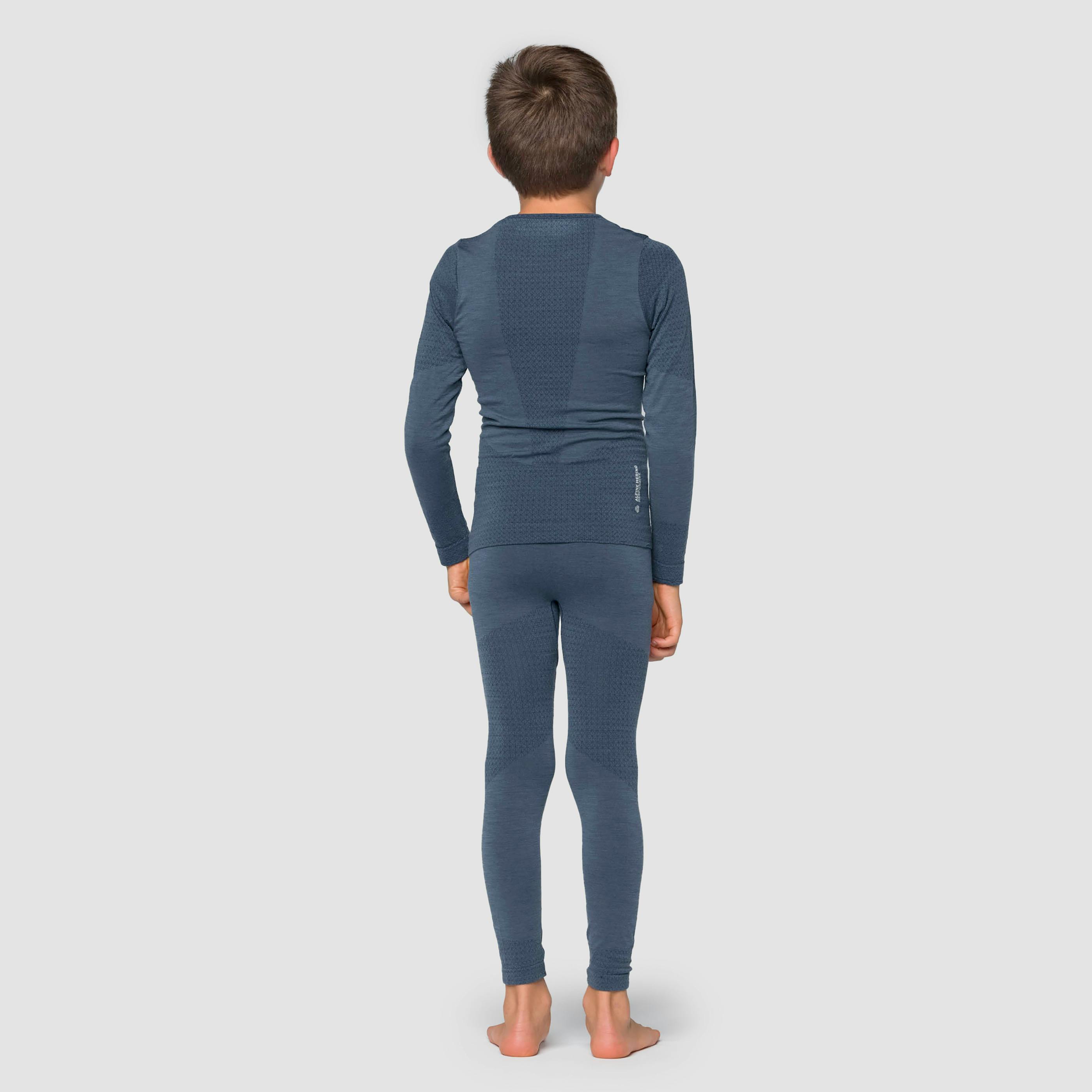 Zebru Medium Warm Alpine Merino Responsive Maglia Maniche Lunghe Bambino  on_body image
