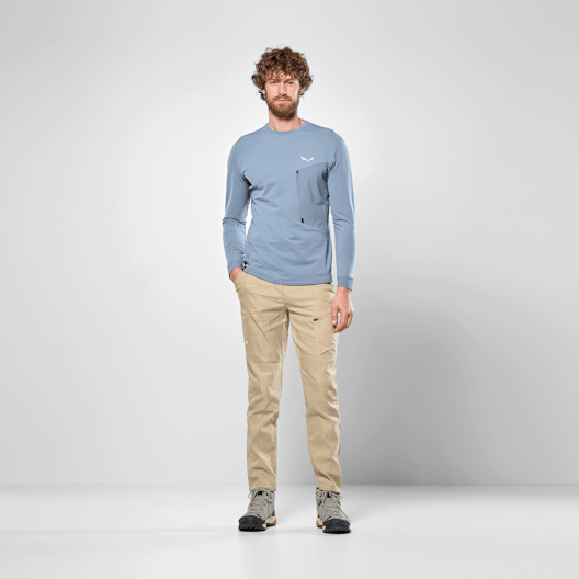 Puez Merino Durastretch Pullover Herren on_body image