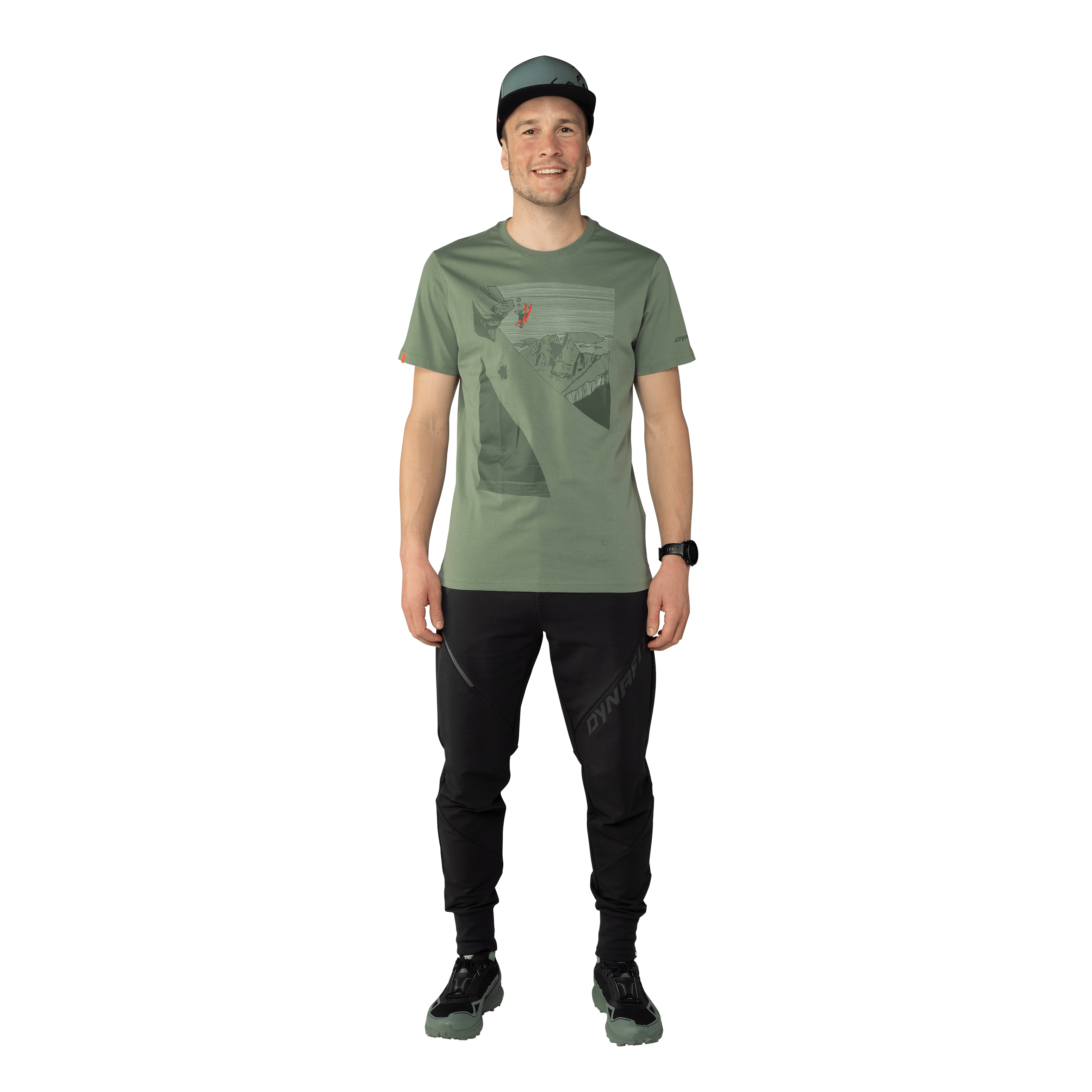 T-shirt DYNAFIT & S.Charrière hommes on_body image