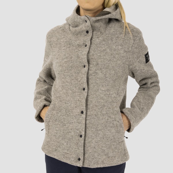  Sarner Undyed Wool Hooded Jacket Women