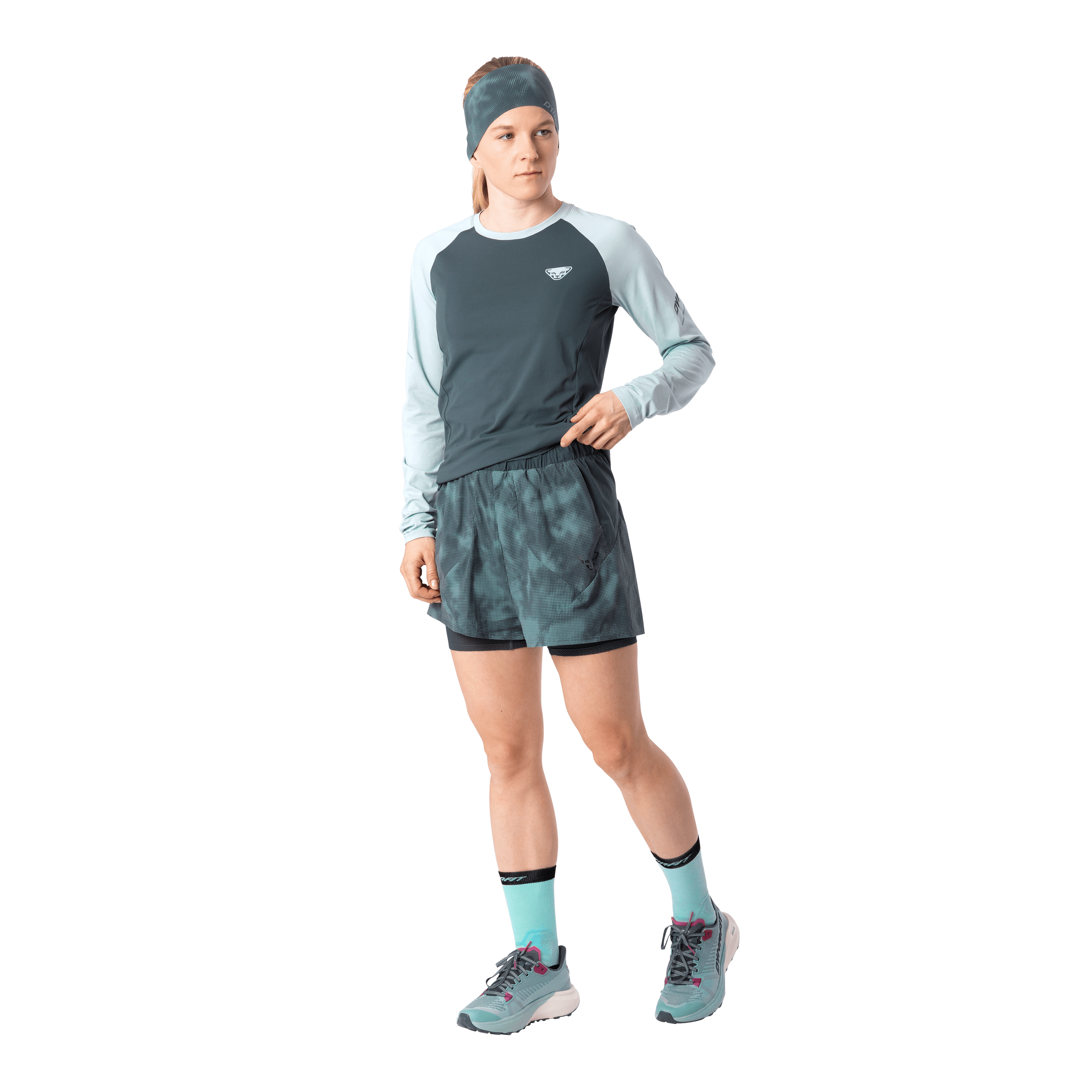 Shorts 2in1 Trail Reflectiv donna on_body image