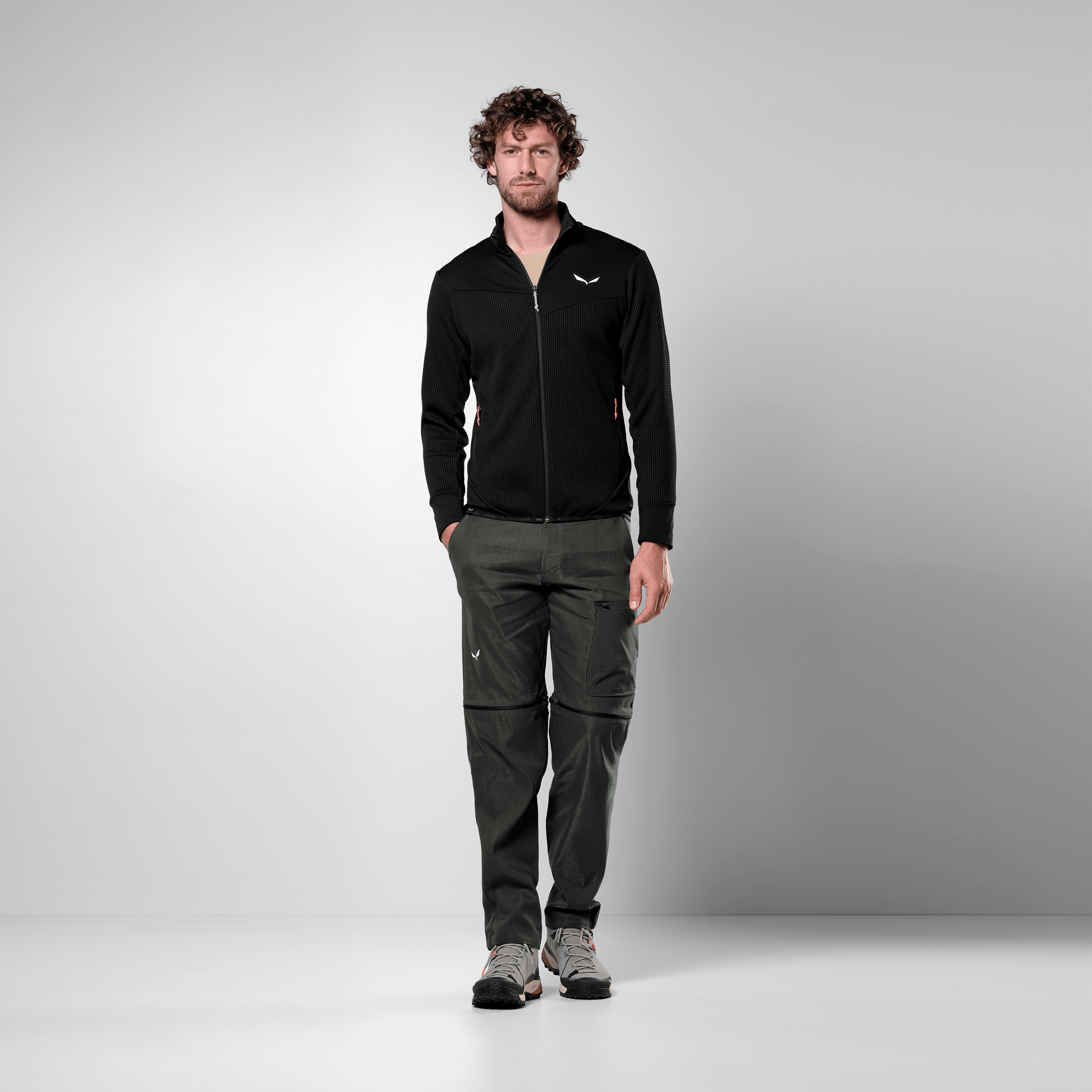 Puez Waffle Hybrid Polarlite Jacke Herren on_body image