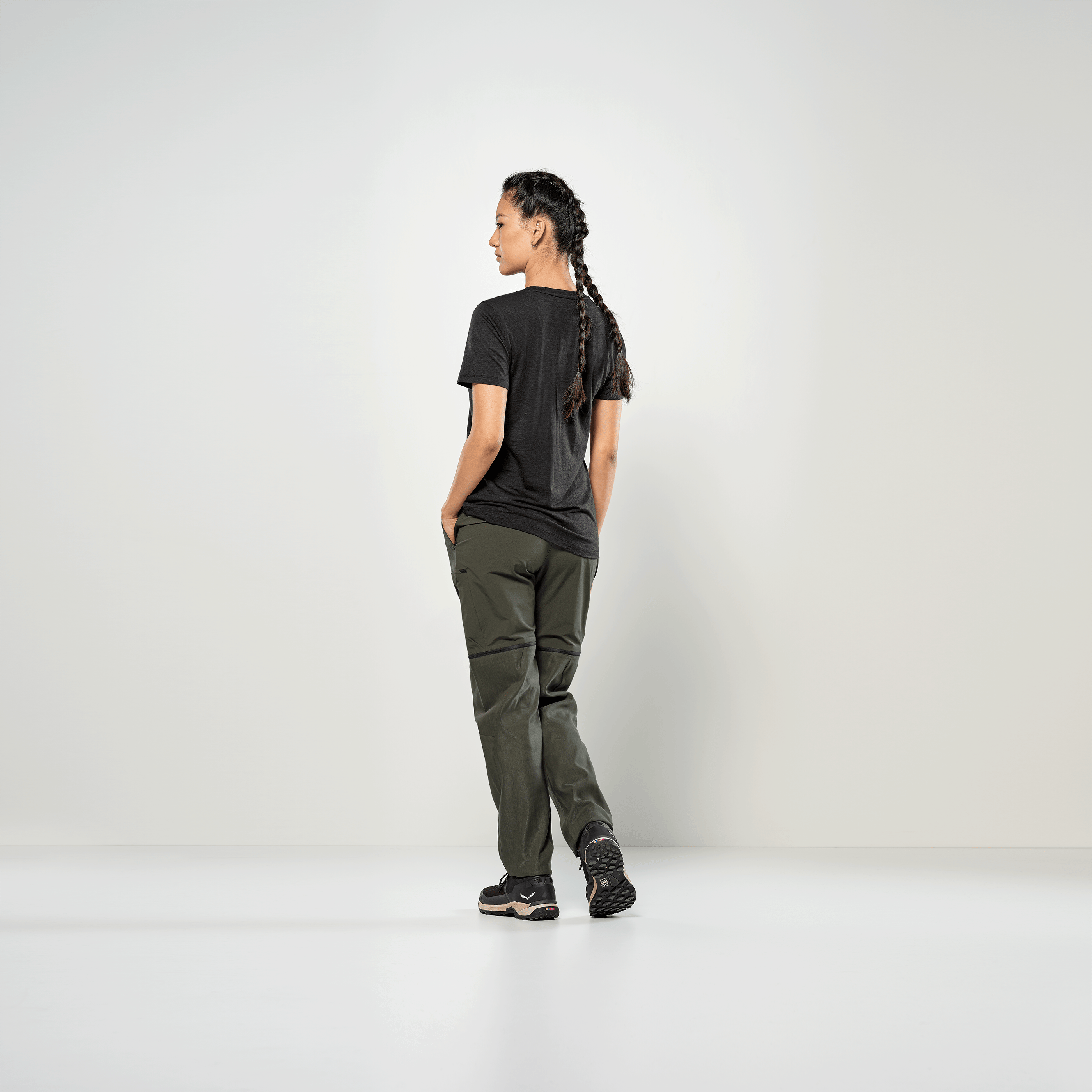 Eagle Minilogo Merino T-Shirt Women on_body image