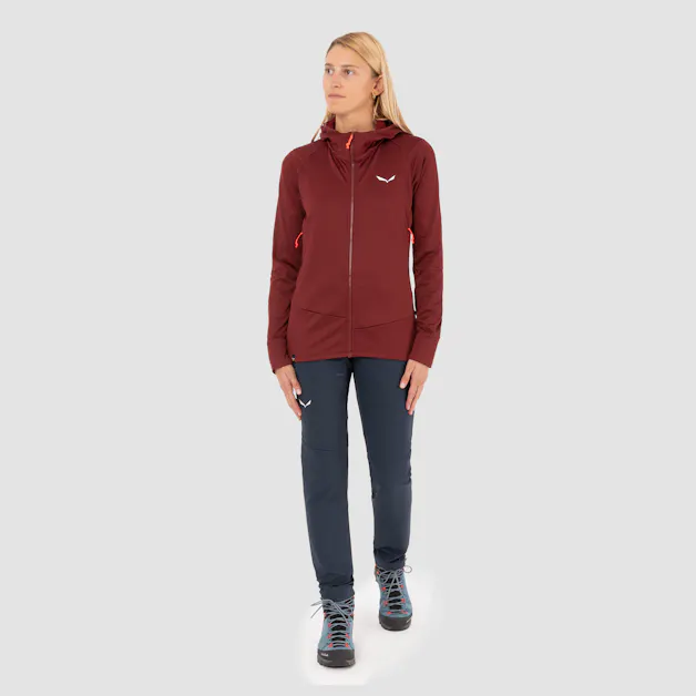 Puez Polarlite Felpa Con Cerniera Donna on_body image