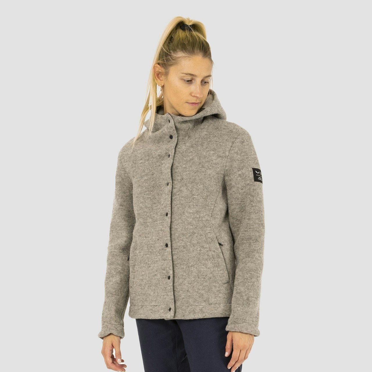  Sarner Undyed Wool Hooded Jacket Women