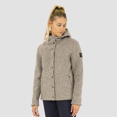 Sarner Undyed Wool Hooded Jacket Women hover image