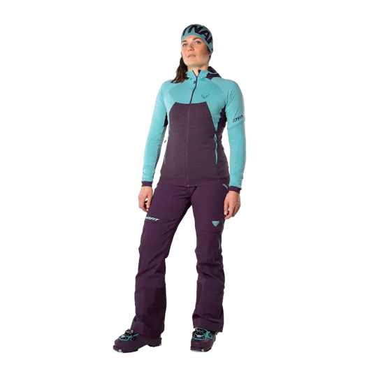 Tour Wool Thermal Kapuzenjacke Damen on_body image