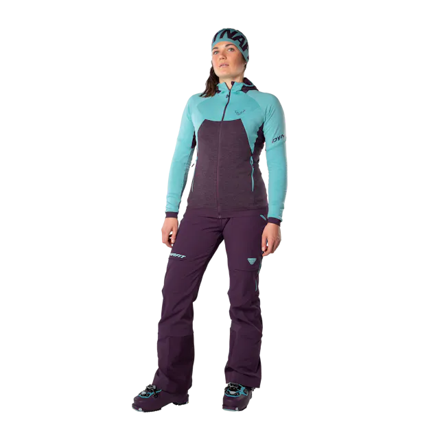 Tour Wool Thermal Kapuzenjacke Damen on_body image