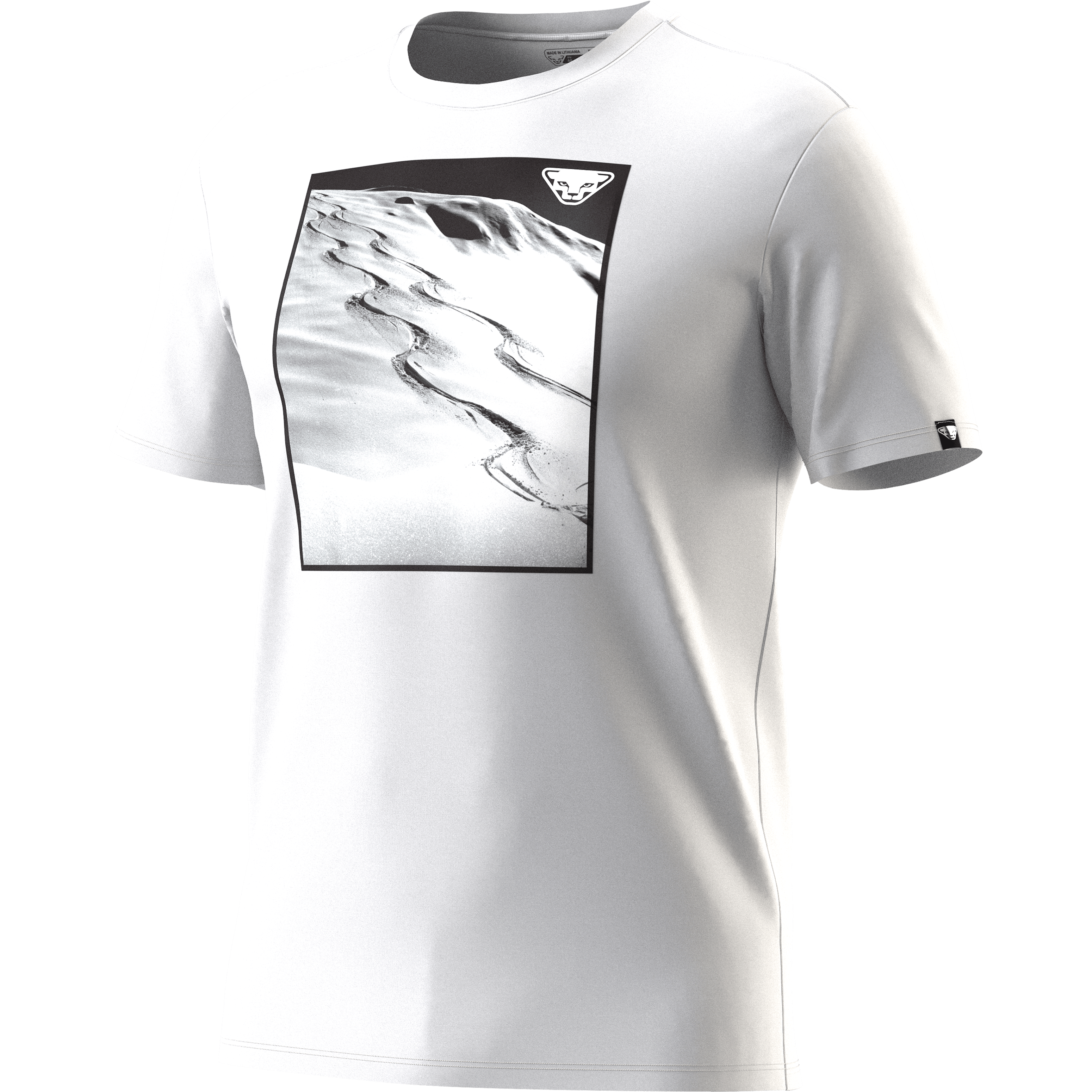 T-shirt grafica in cotone uomo still image