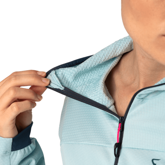Traverse Thermal Hooded 1/2 Zip Women tech_detail image