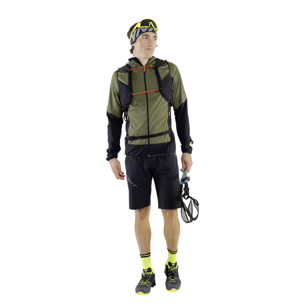 Dynafit Traverse Alpha Giacca con cappuccio Uomo, grigio/nero