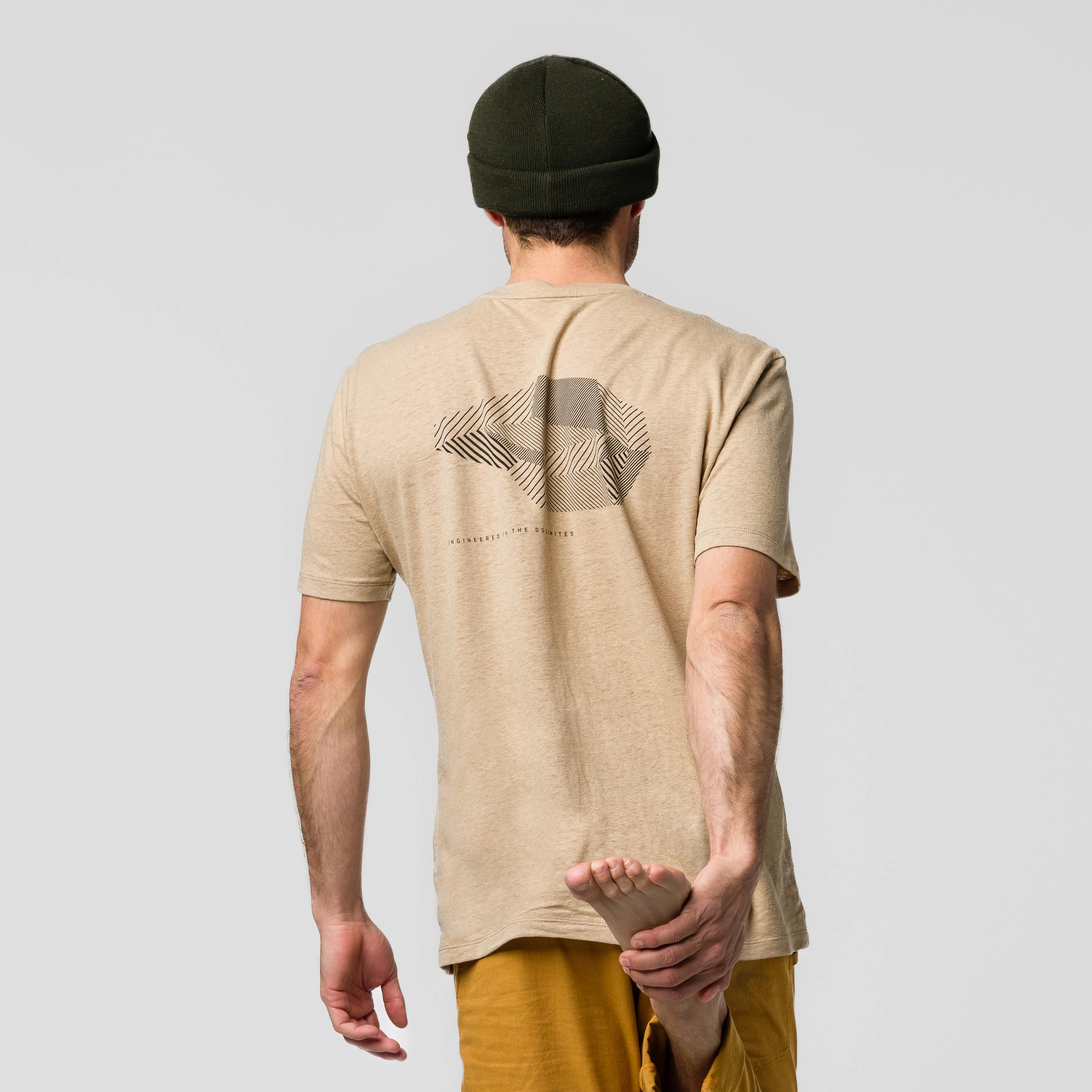 Lavaredo Hemp Print T-Shirt Herren tech_detail image