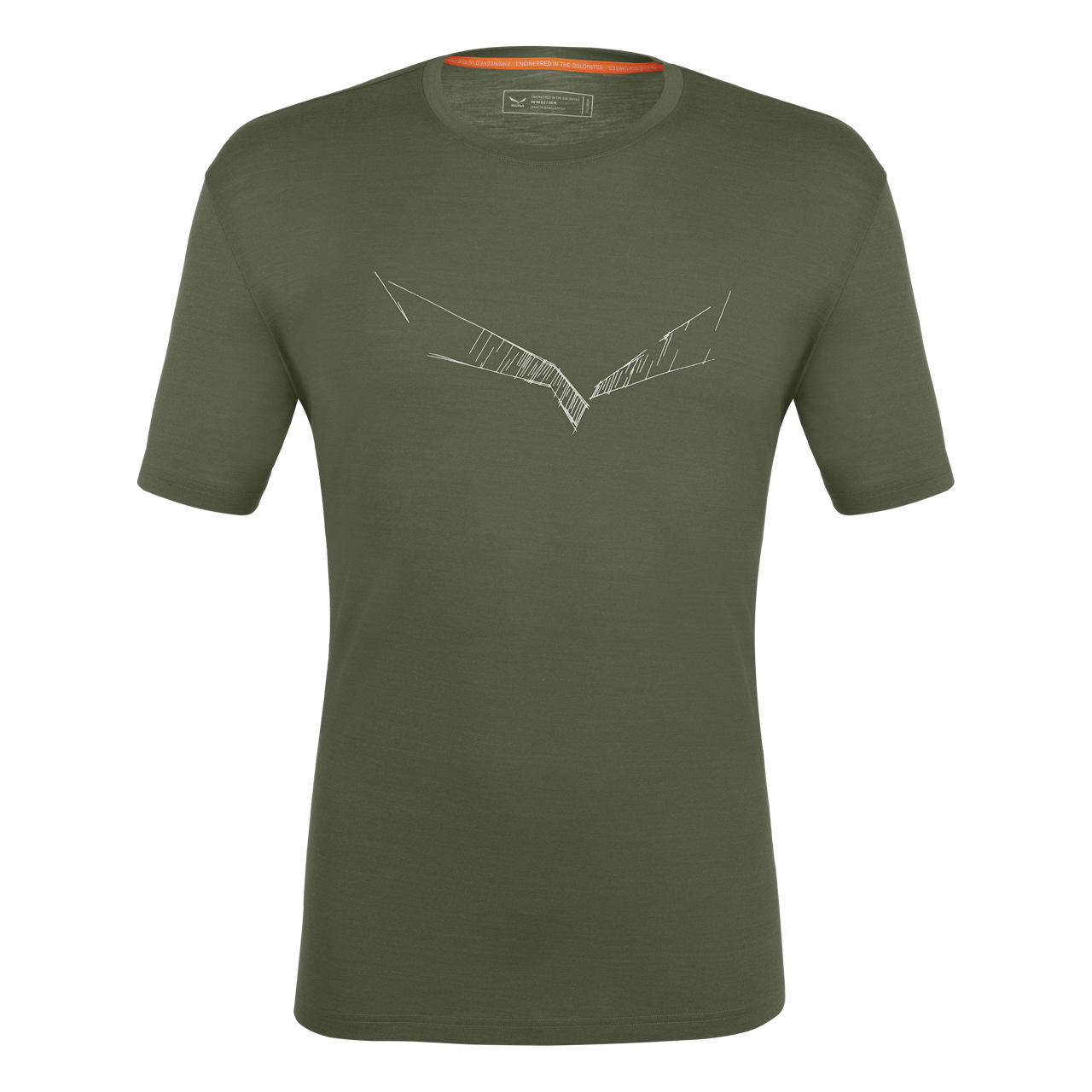Puez Eagle Sketch Merino T-Shirt Men