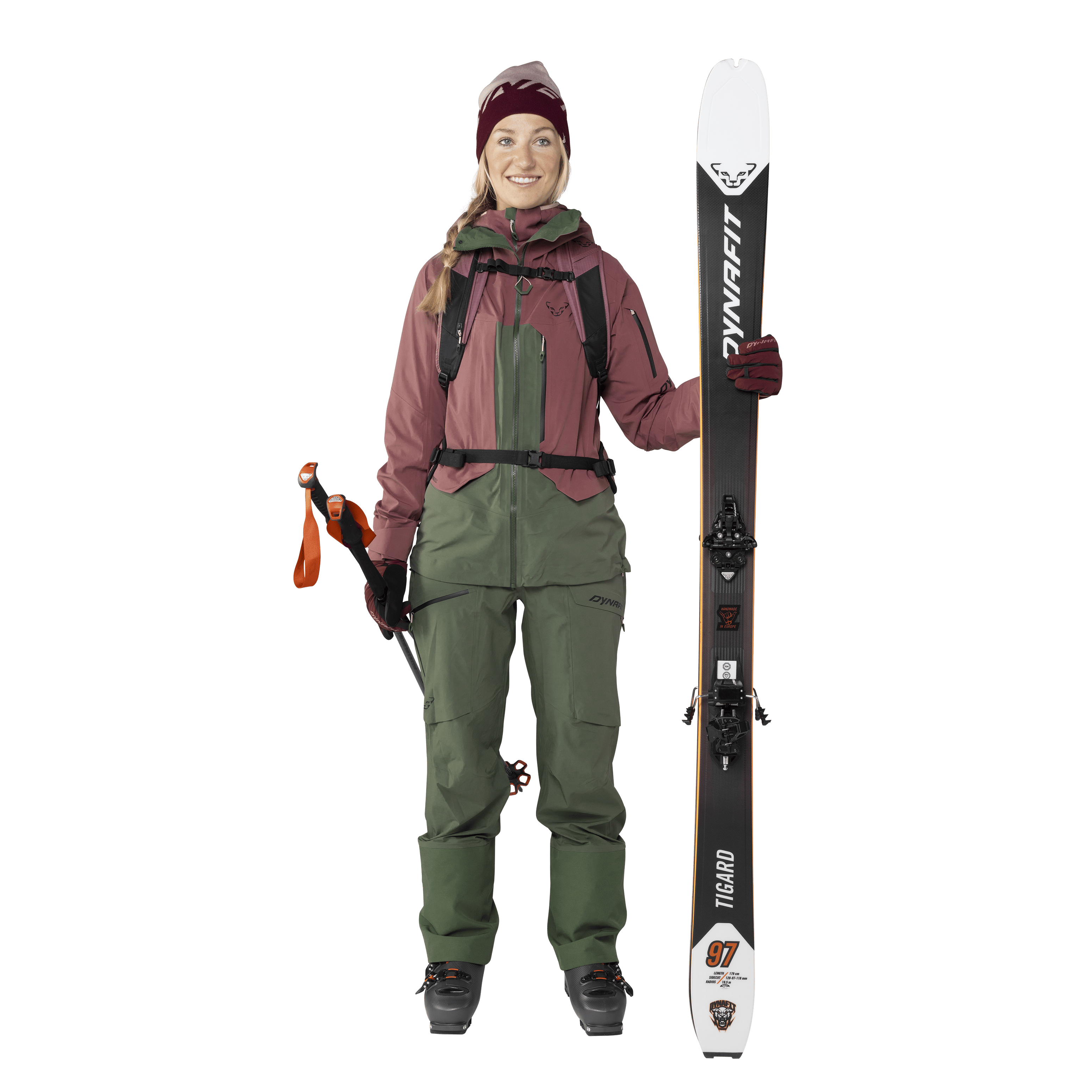 Tigard 3L Stretch Jacke Damen on_body image