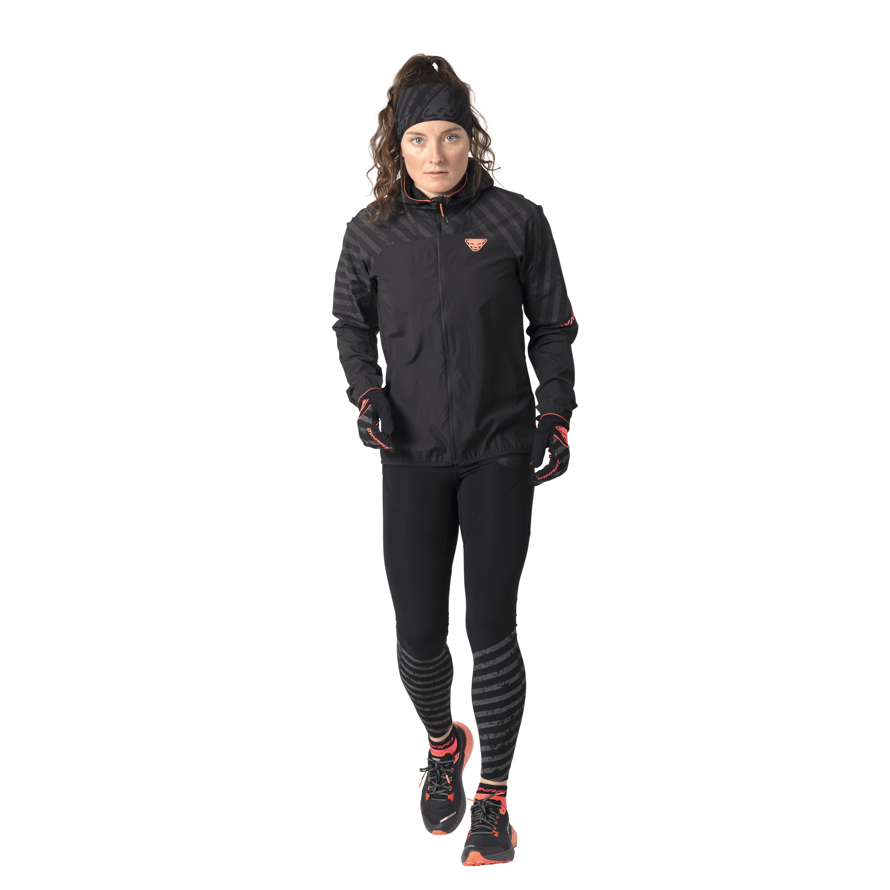 Veste coupe-vent Trail Reflective femmes on_body image