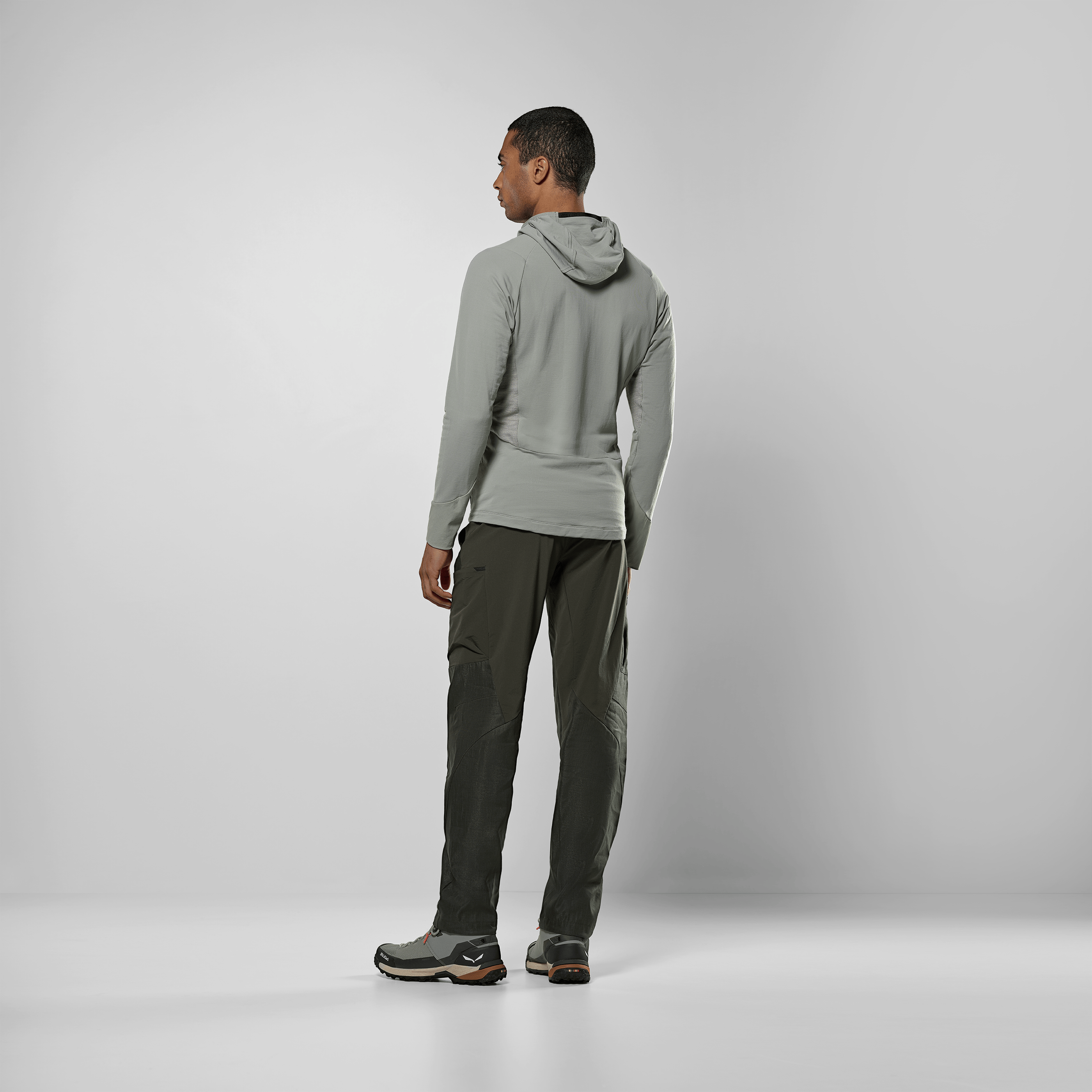 Puez Merino Durastretch Sudadera con Capucha Hombre on_body image